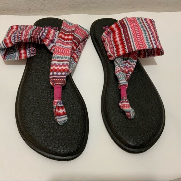 NEW ITALIAN SHOEMAKERS SANDALS  PLATFORM WEDGES SIZE 6.5 WHITE  BROWN - Picture 1 of 6